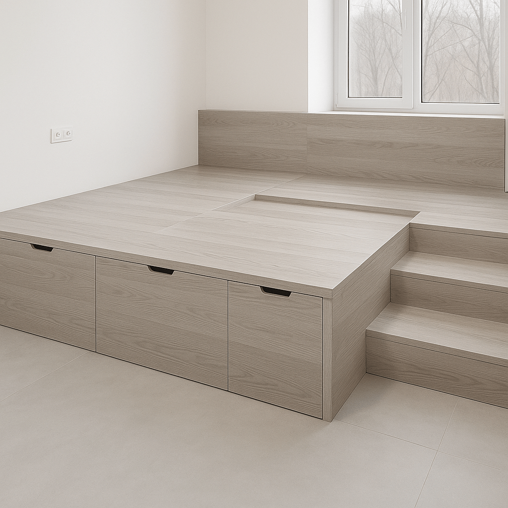 Hidden drawer detail