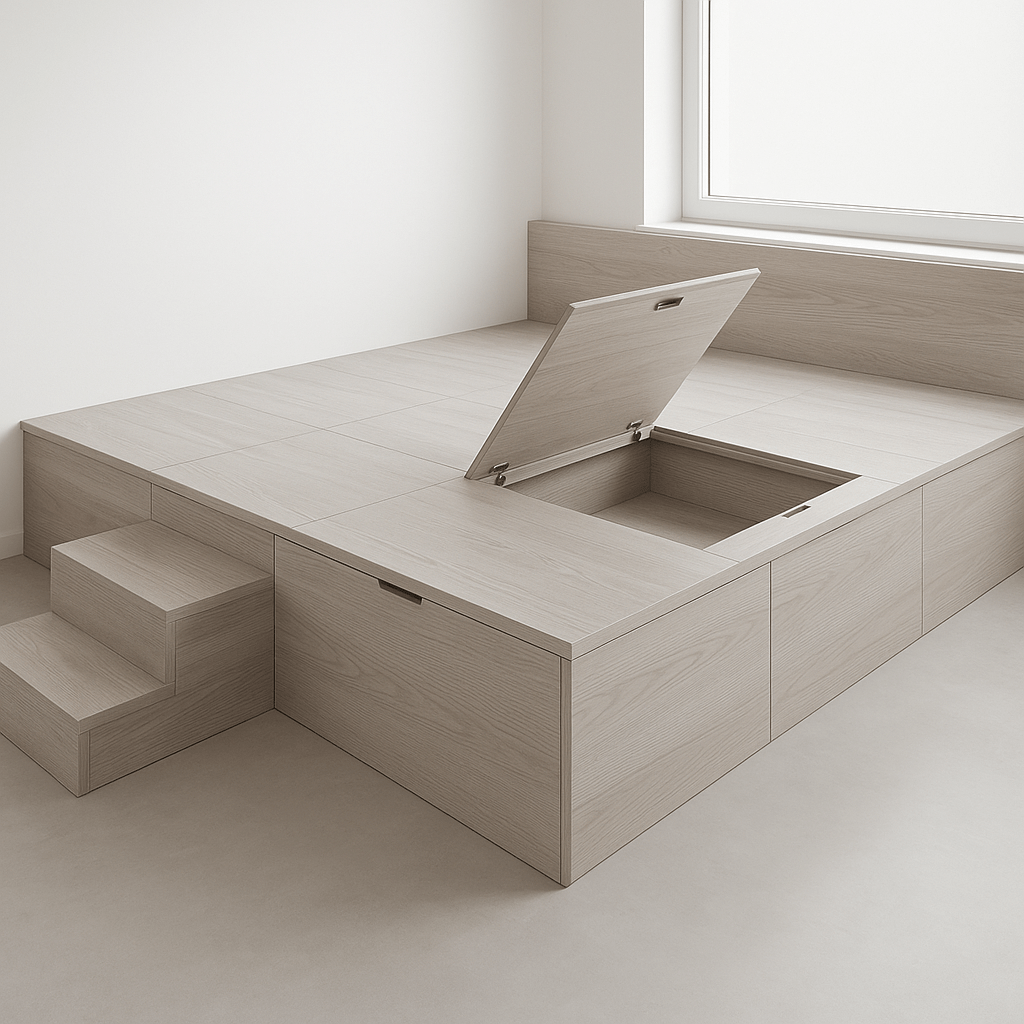 Minimal bedroom – platform